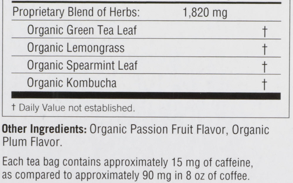 Yogi Tea Green Tea Kombucha, Contains-Caffeine Green Tea Bags, 16 Count